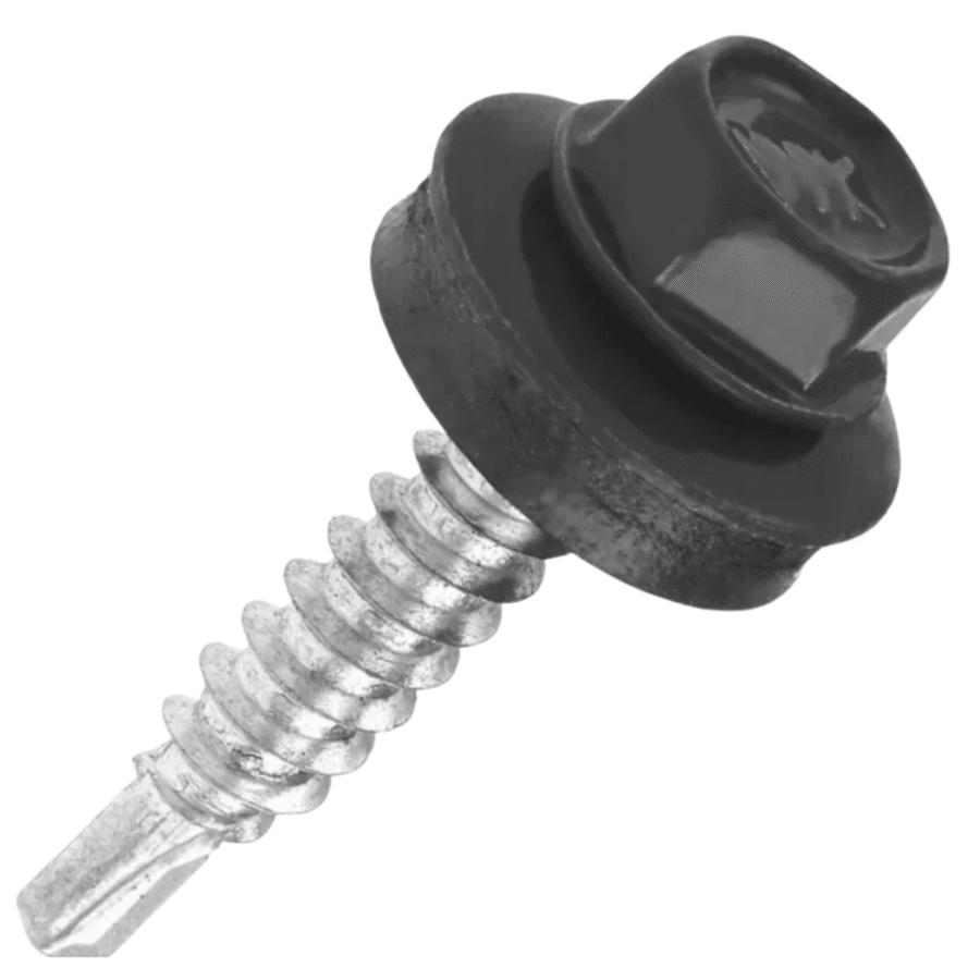 Wkręt farmerski 4,8 x 19 mm do metalu z podkładką EPDM z ocynkiem galwanicznym