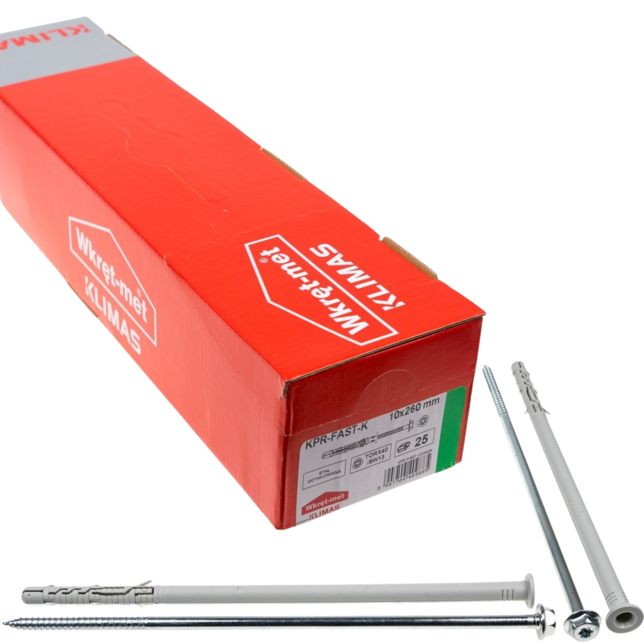 Kołek rozporowy ramowy z podkładką TORX - 25 szt.